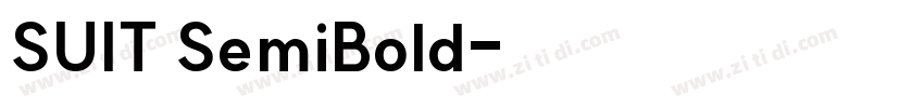 SUIT SemiBold字体转换 SUIT SemiBold字体转换